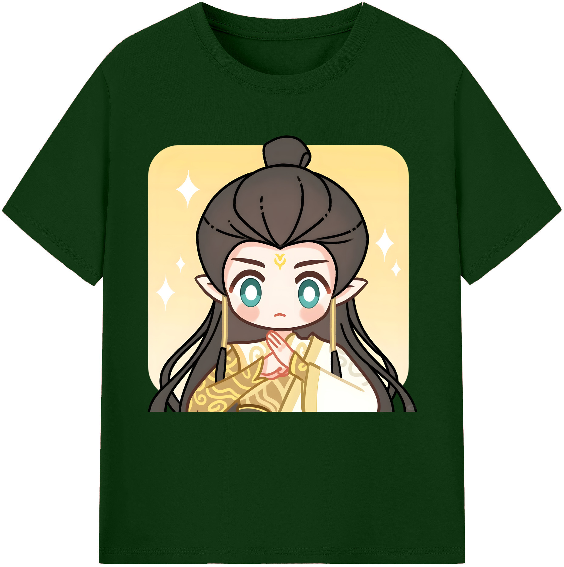 （画像用） Ne Zha 2 ナタ 魔童の大暴れ 綿100％半袖Tシャツ（フロントプリント）